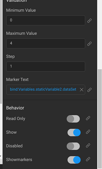 Slider Widget with Labels Config
